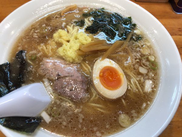 「期間限定：生姜ラーメン720円中盛り」@ラーメンショップ椿 二本松店の写真