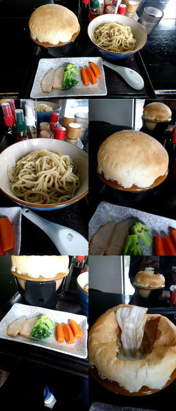 「『チキンクリームつけ麺+大盛(￥1080+無料)』」@UMAの写真