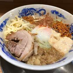 まぜそば 並盛 アブラ チーズ ベビースター エビマヨ