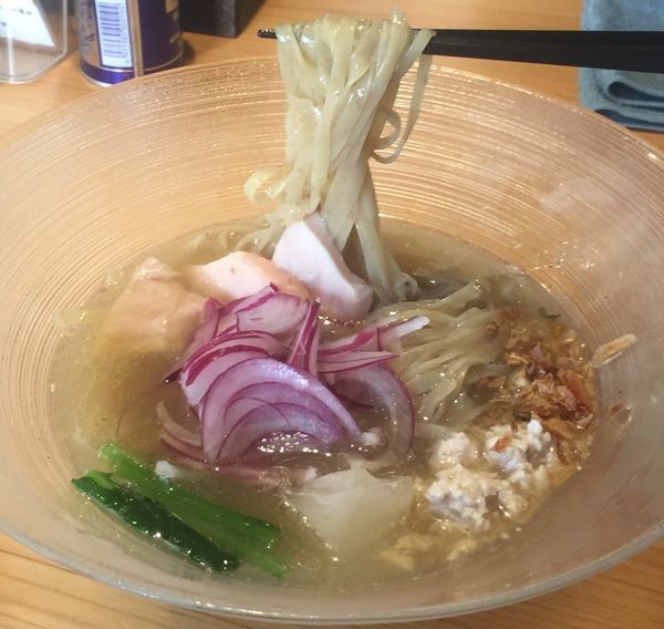 「冷やし平打ち麺ver900円他」@麺屋 さくら井の写真