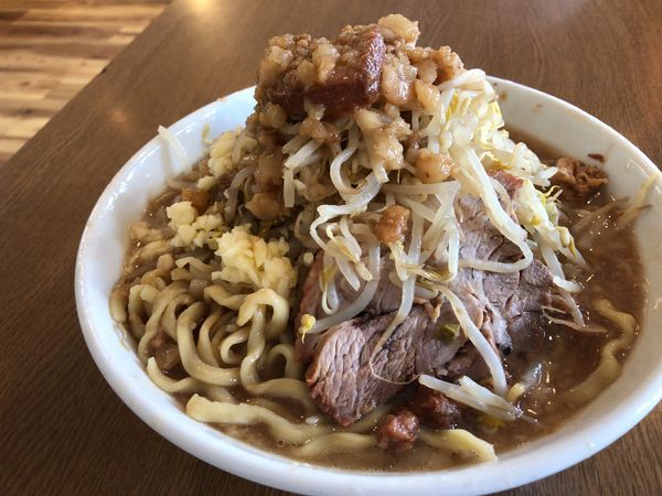 「ラーメン（ﾔｻｲﾆﾝﾆｸ）750円」@俺の生きる道 つくば店の写真