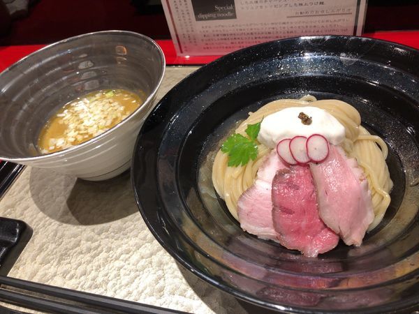 「特製つけ麺 1200円」@江戸前つけ麺 銀座 魄瑛の写真