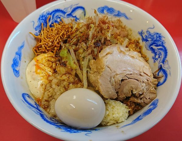 「坦々まぜそば+豚玉セット(980円)」@ジャンクガレッジ 北浦和店の写真