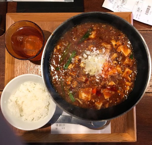 「全とろ麻婆麺 ＋ ライス（ランチサービス）」@新潟 三宝亭東京ラボ 中目黒店の写真
