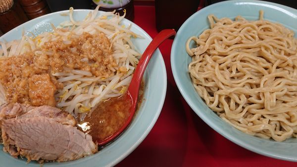 「中つけめん 400g ヤサイアブラチョイマシ」@立川マシマシ 足利総本店の写真