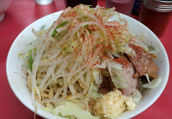 「汁なし大＋豚増し」@ラーメン二郎 環七一之江店の写真