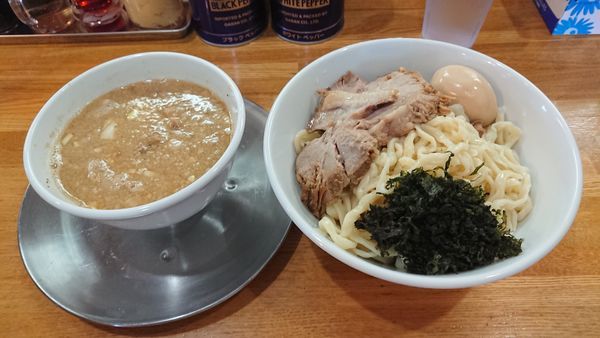 「特製つけそば 1060円 + 大盛 100円」@中華そば136の写真