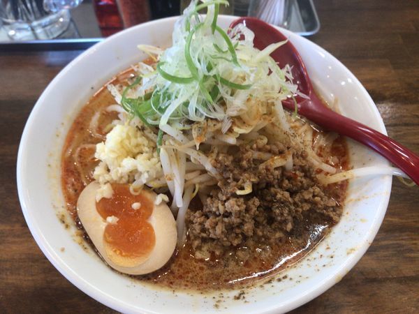 「辛みそ坦々中盛、野菜 950円」@ラーメン岩佐 下鶴間店の写真