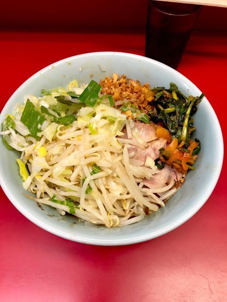 「ネギ汁なし」@ラーメン二郎 中山駅前店の写真