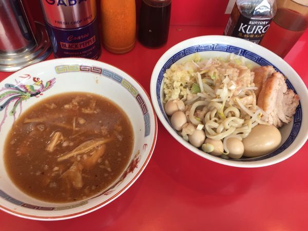 「つけ麺¥850+うずら¥100」@ジャンプの写真