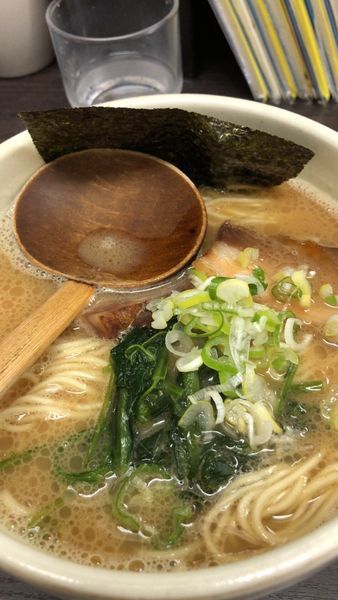 「豚そば680円＋替え玉50円」@十文字の写真