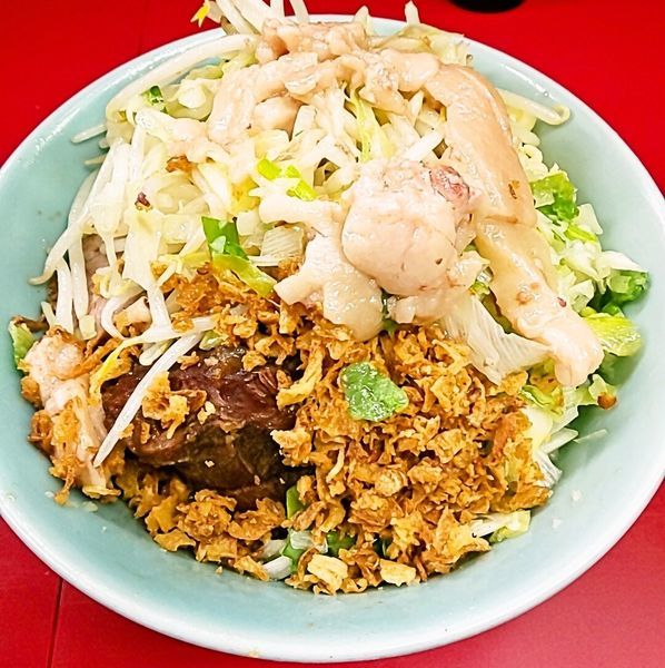 「小ラーメン＋ねぎ汁なし」@ラーメン二郎 中山駅前店の写真