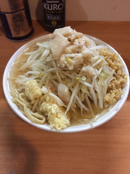 「小ラーメン(ニンニクアブラ)＋ショウガ」@豚星。の写真