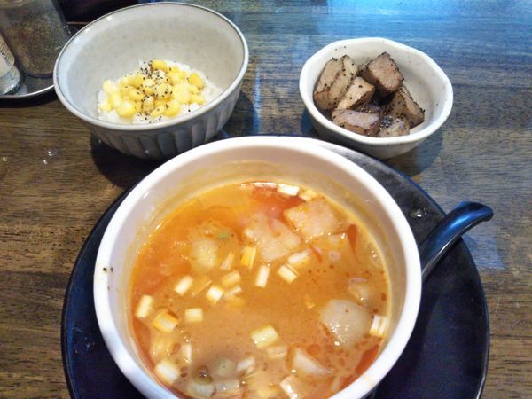 「スパイシー味噌つけ麺(2018年９月限定)」@フカクサ製麺食堂の写真