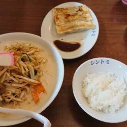 濃厚タンメン、餃子セット