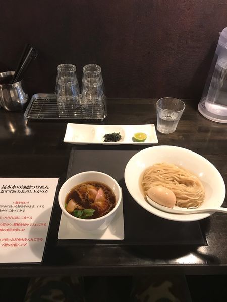 「昆布水つけ麺 味玉」@KaneKitchen Noodlesの写真