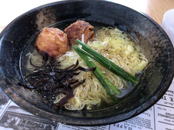 「からあげラーメン(750円)」@からあげ 鶏桜 春日部本店の写真