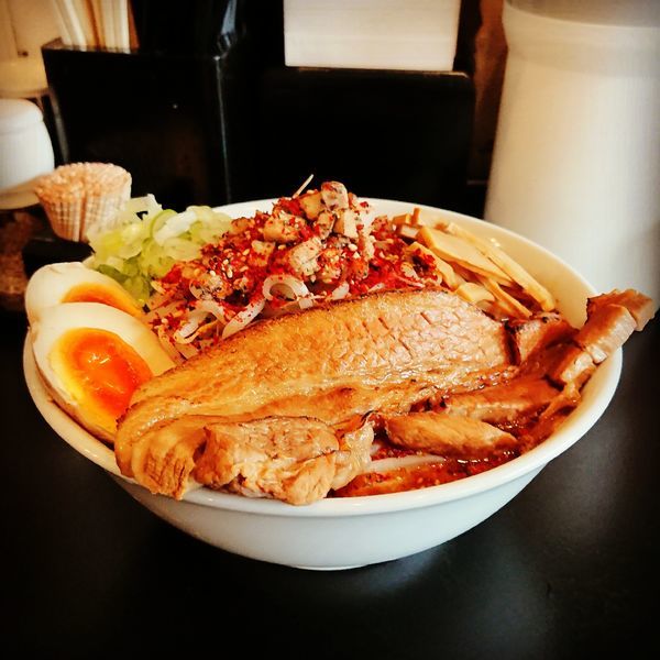 「辛スタミナ豚骨ラーメン」@上州濃厚中華蕎麦 はたお商店 下小出本店の写真