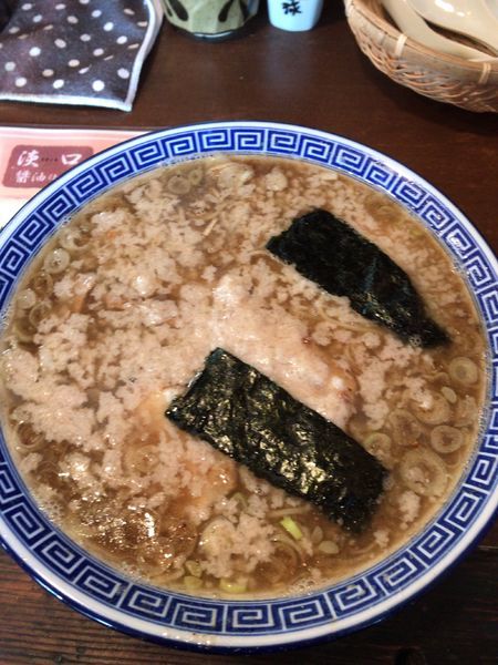 「三種の煮干しそば大盛り 920円」@マル寛そばやの写真