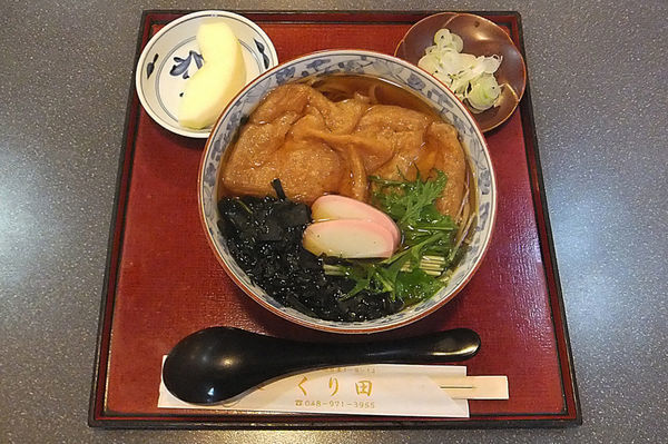 「きつねそば」@そば処くり田の写真