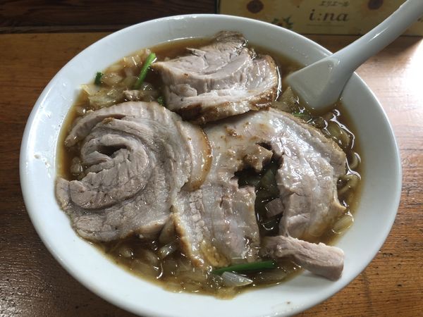 「しょうゆらんしゅうめん チャーシュー入り」@御食事処 やちよの写真