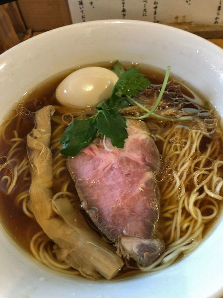「醤油そば ¥800 ＋味付け玉子 ¥150」@中華そば 大井町 和渦の写真