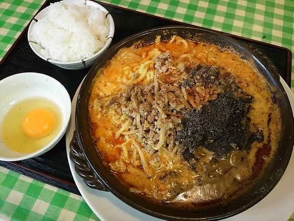 「満州トロトロ坦々油そば（満トロ）」@キッチン男の晩ごはん 三鷹の写真