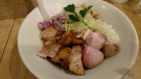 「【限定】グリーンカレーまぜそば　880円」@らぁめん蓮華の写真