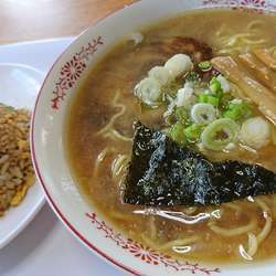 醤油ラーメン、半炒飯