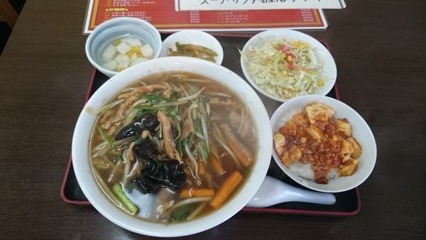 「ランチセット10番(サンマーメン)800円」@台湾キッチン 榕城の写真