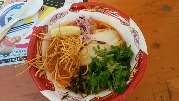 「[麺屋 サマー太陽] カオソーイ」@大つけ麺博  10周年特別企画 ラーメン日本一決定戦！！の写真