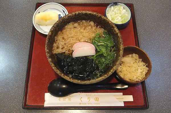 「たぬきそば」@そば処くり田の写真