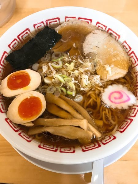 「ラーメン(大盛)＋味玉  ¥800」@まこちゃんラーメン道楽の写真