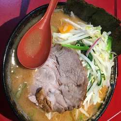 中盛り、特大チャーシュー、野菜畑