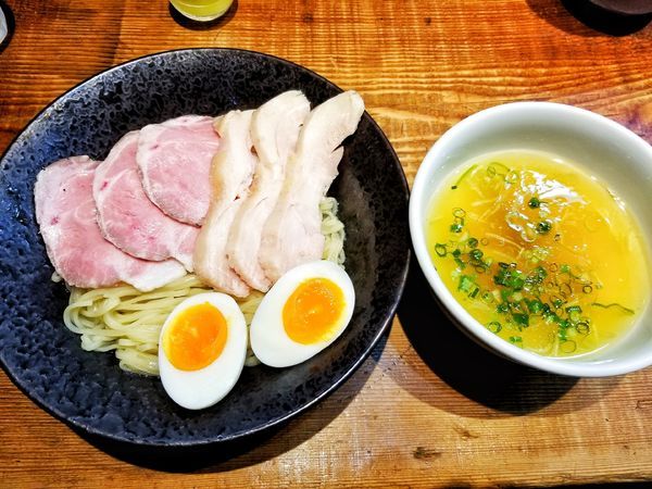 「塩つけ麺全部のせ」@町田汁場 しおらーめん 進化の写真