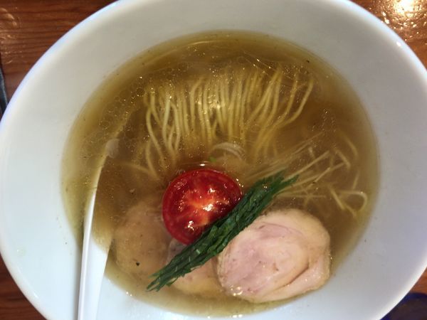 「白そば＋鶏チャーシュー 1050円」@麺屋 ブルーズの写真