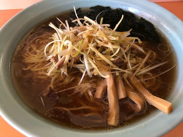 「ネギラーメン中盛り700円」@ラーメンショップ 根崎の写真