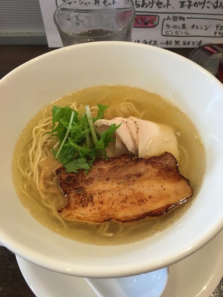 「塩 730円 エビの出汁」@麺や風虎の写真