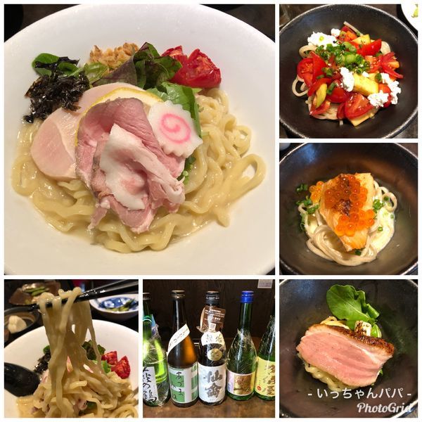 「冷やし白湯煮干し 宴会4000円コースのシメ」@鶏そば なんきち 東京店の写真