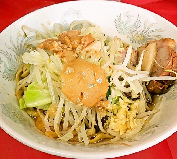 「汁なしラーメン」@ラーメン二郎 環七一之江店の写真