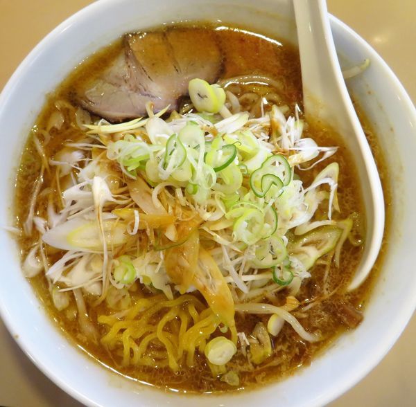 「味噌＋ネギ（850円）」@味噌らーめん 宮本太郎。の写真