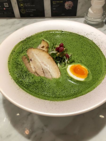 「抹茶鶏白湯らぁめん」@MENSHO SAN FRANCISCOの写真