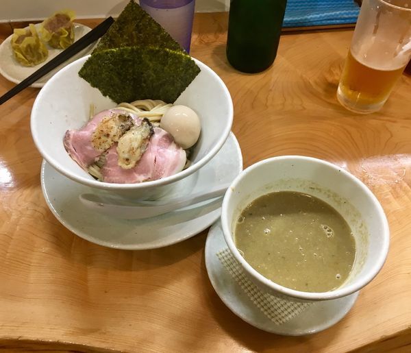 「牡蠣の濃厚つけ麺 1200円」@麺屋BISQの写真