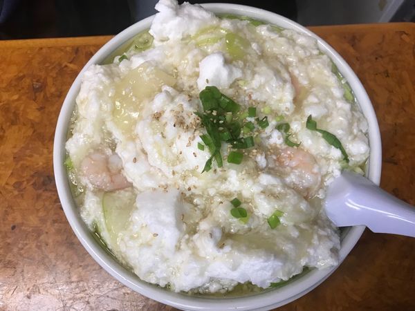 「エビ卵白そば」@かし亀の写真