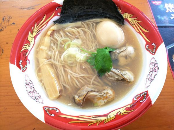「【寿製麺中華そば よしかわ】牡蠣そば＋味玉　850＋100円」@大つけ麺博  10周年特別企画 ラーメン日本一決定戦！！の写真