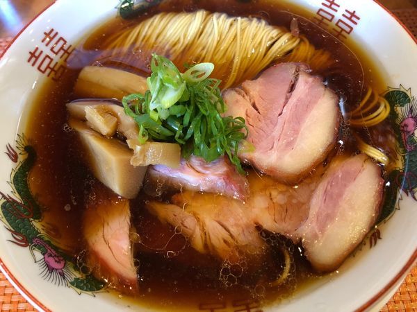 「鴨中華そば 650円 焼豚丼ぶり 370円」@柴崎亭の写真