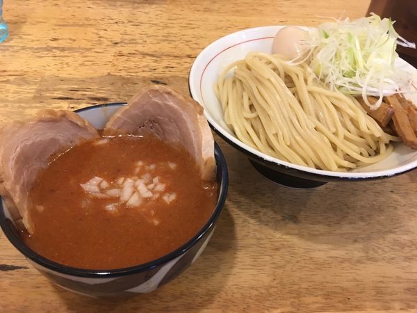 「辛味噌エビつけ麺（並）＋特製」@麺処 慶の写真