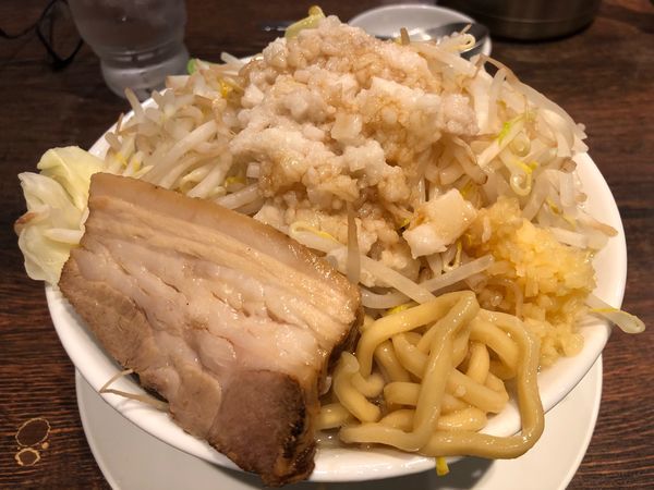 「【9月、10月限定】豚と脂900円」@つけめんTETSU 壱の木戸 水戸店の写真