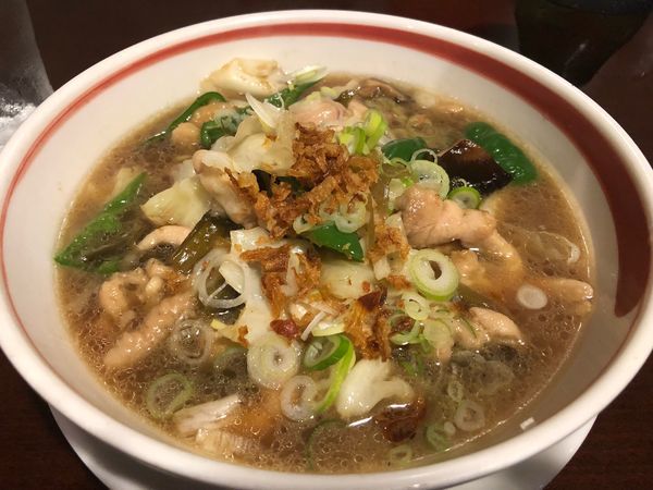 「鶏鶏高菜麺」@紅豚の写真
