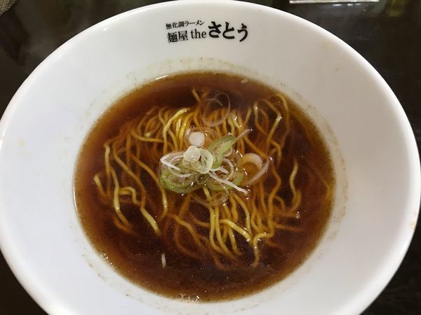 「麺&スープ  しょうゆ  500円」@麺屋theさとうの写真